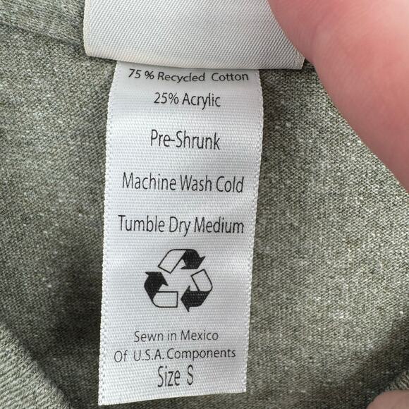 Green Brand Recycled SanSegal Yellowstone T-Shirt Adult Small Heathered Green - Picture 5 of 7